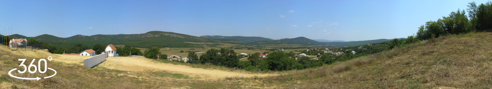 Варнаутская долина, район села Резервное - панорама 360 градусов