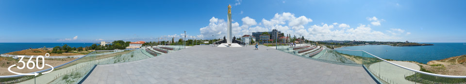 Вид со смотровой площадки - панорама 360 градусов