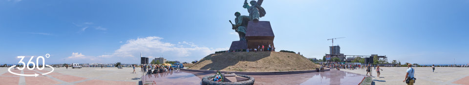 Памятник Солдат и Матрос - сферическая панорама 360 градусов