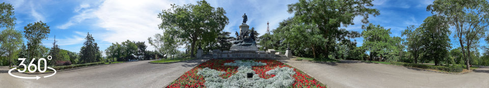 Памятник Тотлебену на Историческом бульваре - 3д панорама 360 градусов