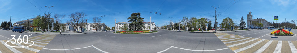 Площадь Ушакова - сферическая панорама 360 градусов