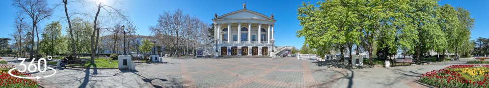 Театр Луначарского - сферическая панорама 360 градусов