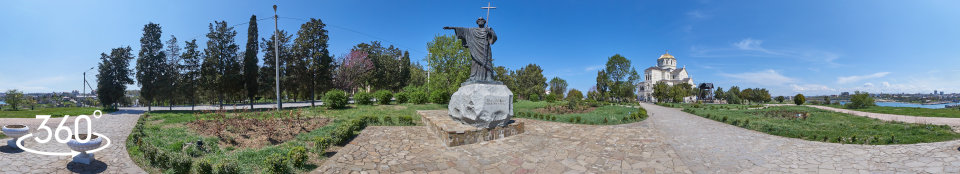 Памятник Андрею Первозванному - панорама 360 градусов