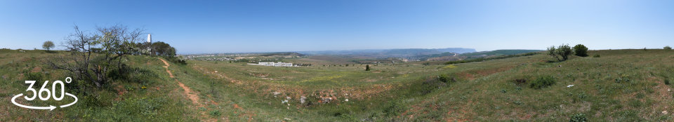 Вид с высоты Горная - панорама 360 гр.
