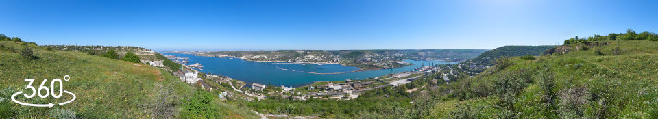 Нефтяная гавань - панорама 360 градусов