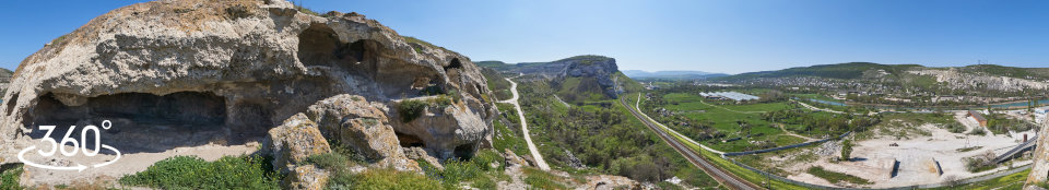 Сферическая панорама 360 градусов - Пещеры-крипты первых христиан