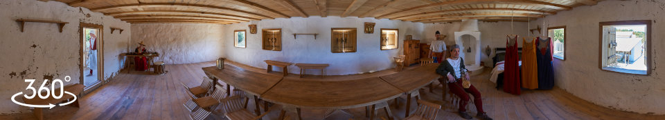 Зал хозяйского дома в усадьбе Loco Cimbali