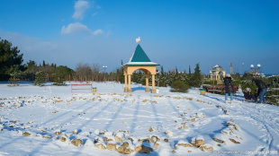 Русский сад в снегу