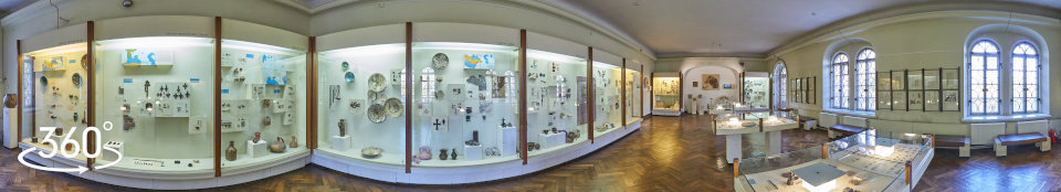 Экспозиция, посвященная связям средневекового Херсона с соседями - панорама 360 градусов