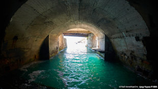 Вид на выход из подземного канала