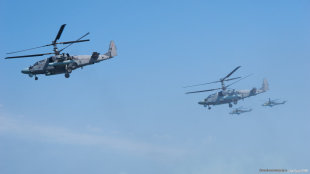 Вертолеты Ка-52 и Ми-24