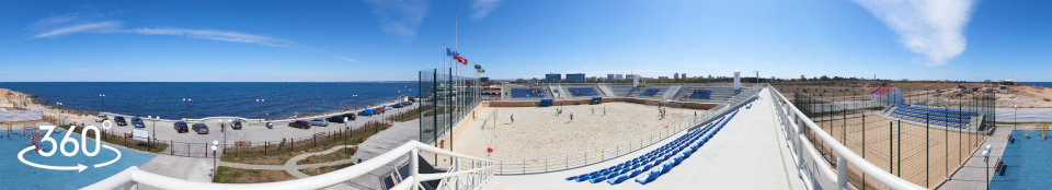 Спорткомплекс пляжных видов спорта - панорама 360 градусов