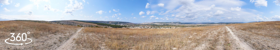 Вид на село Штурмовое в Севастополе - 3д панорама 360 градусов