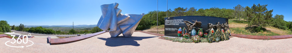 Памятник воинам-азербайджанцам 77 стрелковой дивизии - панорама 360 градусов