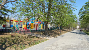 Центральная аллея и детская площадка